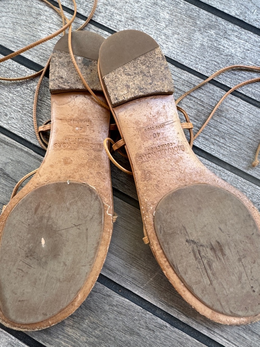 Michael Kors Collection Bradshaw sandal Lace-Up Leather Sandals - Picture 5 of 8